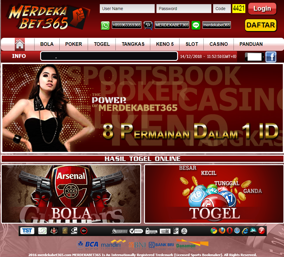 Merdekabet365 Agen Daftar Judi Online Terpercaya